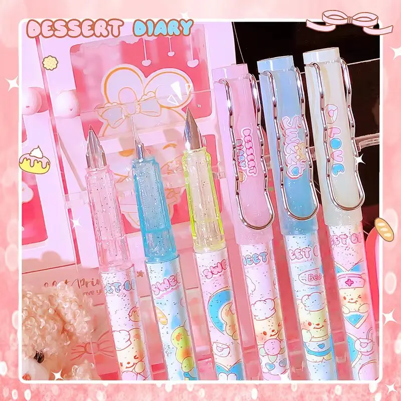 school acsesories cute bear ink pen back to school supplies high quality fountain pen Writing Pens office kawaii Stationery