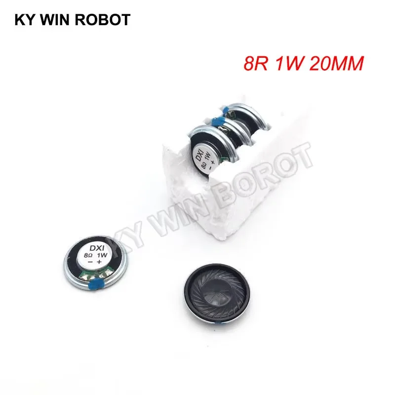 

5pcs/lot New Ultra-thin Mini speaker 8 ohms 1 watt 1W 8R speaker Diameter 20MM 2CM thickness 4MM