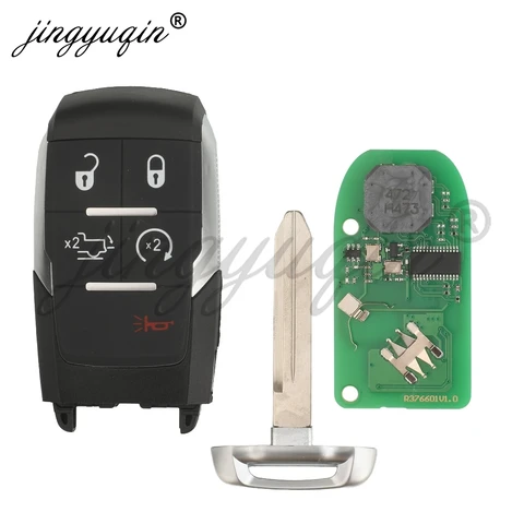 Jingyuqin дистанционный ключ автомобиля 68374994 для Dodge RAM Pickup HD 1500 2500 3500 4500 5500 2019-2024 GQ4-76T 433 МГц 4...