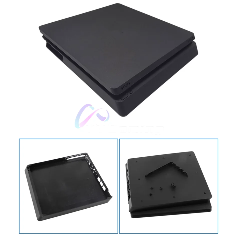 Replacement Housing Shell Top Upper & Bottom Cover for PS4 Slim Console Shell Case CUH 2000 Front Cover Back Case Black White