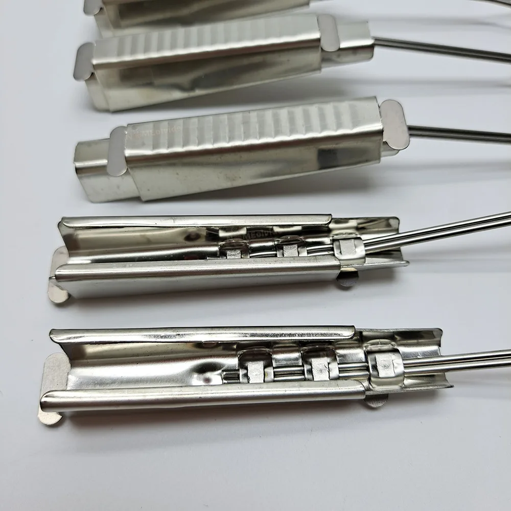 10pcs Cable Pull Fiber Optic Pay Off Clamp Stainless Steel S-Shaped Fixed Parts Communication Equipment FTTH