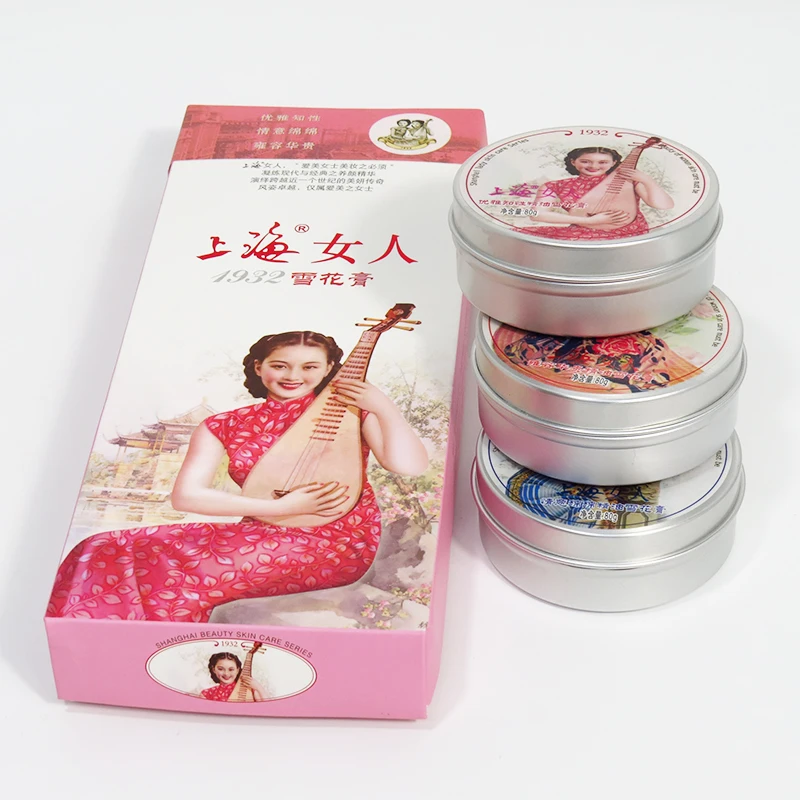 

Shanghai Beauty Vanishing Cream Deeply moisturizes Soothes Nourishes and repairs skin Brighten Skin Tone 3pcs