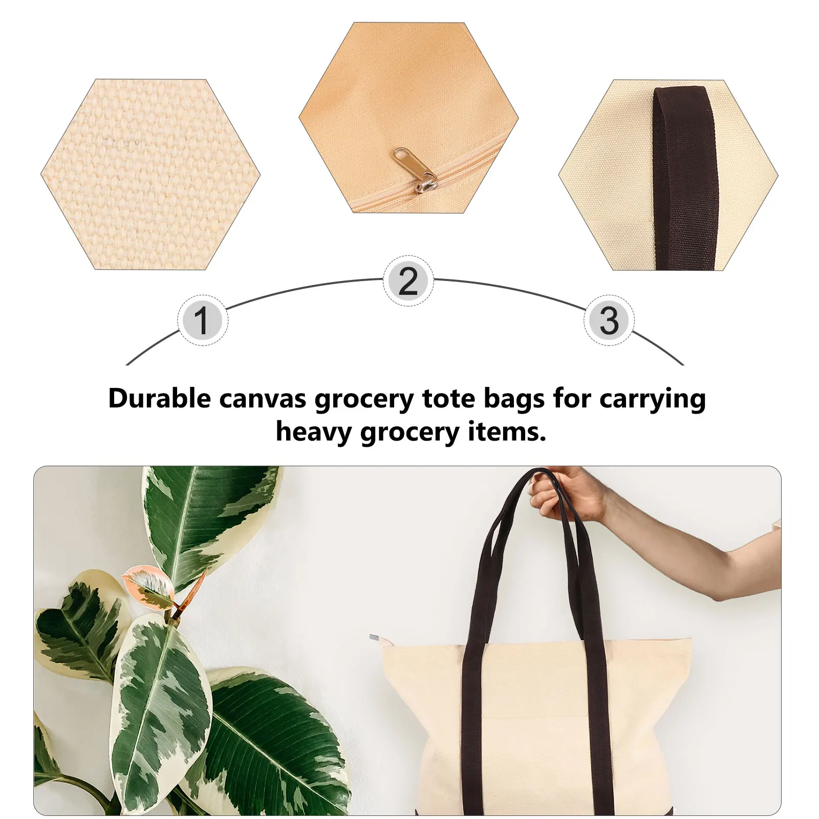 

Cotton Linen Canvas Bag Foods Storage Tote Women Luxury Practical Shopping Everyday Reusable Grocery Bags