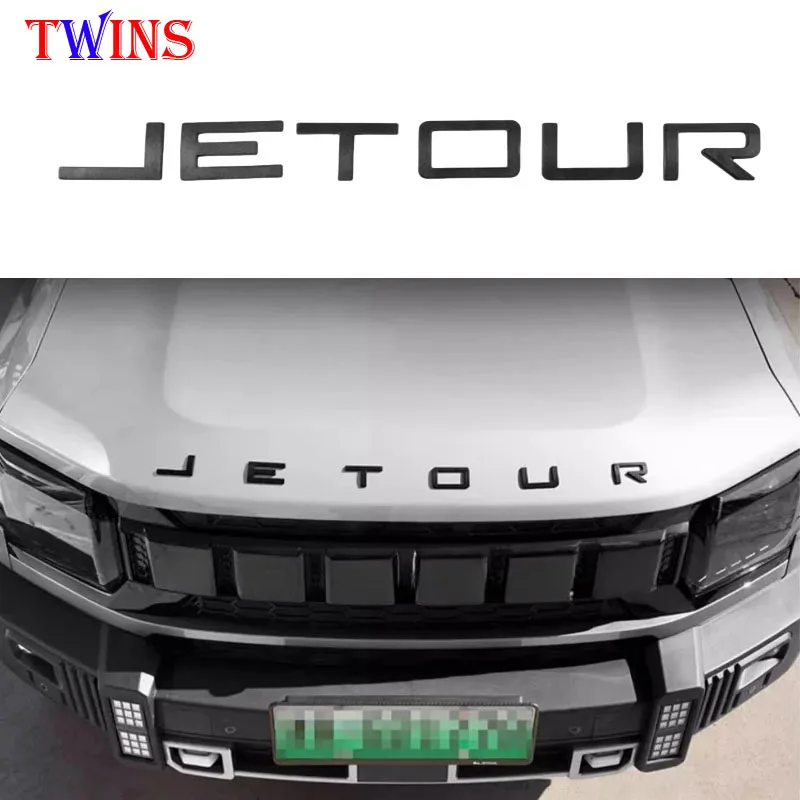 

Refit Car Front Hood Letter Logo Car Spare Tire Cover Letter Logo Fit for JETOUR Traveler T2 2023-2024 Cars Exterior Refit Piece