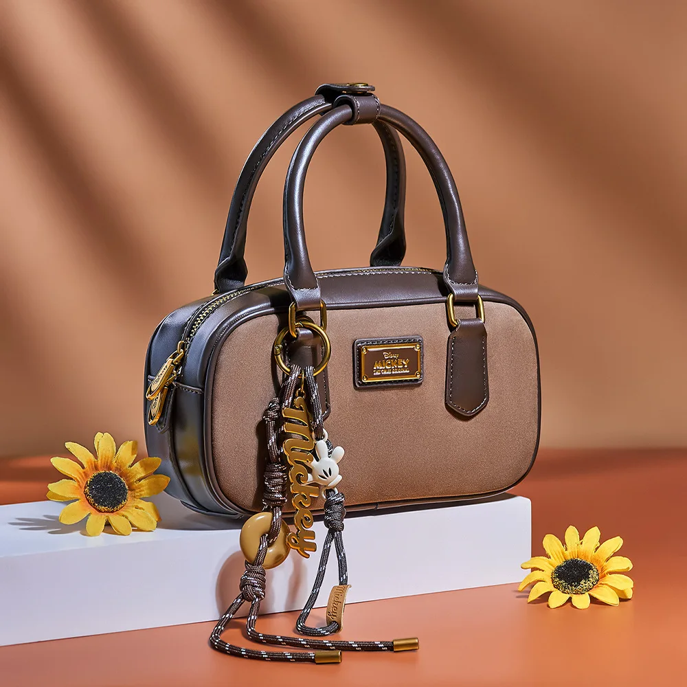 

Оригинальные сумки и кошельки Disney, модная крутая ретро-сумка через плечо с Микки Маусом, элегантная женская сумка 309