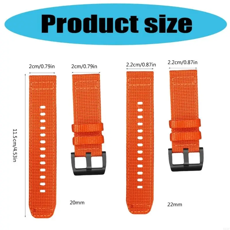 95af Band Nylon Nylon Replacement Band Watch Band Rilis Cepat Desain Rilis Unisex