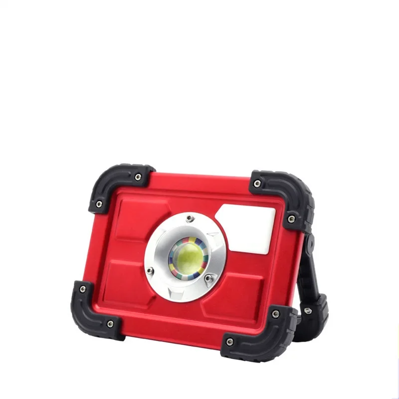 Portable COB Spotlight USB Rechargeable 18650 Battery Waterproof LED Flashlight 4 Modes Hunting Camping Work Light