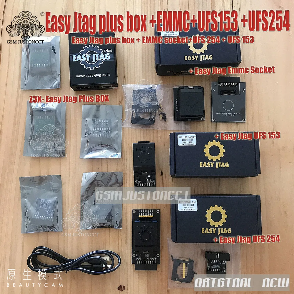 

2024 Оригинальный Новый Z3X-легкий Jtag Plus Box Fllu Set + EMMC Socket + UFS BGA 254 + UFSBGA 153 Tool