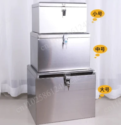 Factory Direct Popular Large-capacity Stainless Steel New Tailbox, Motorcycle Trunk, Battery Car Universal Toolbox, Storage Box