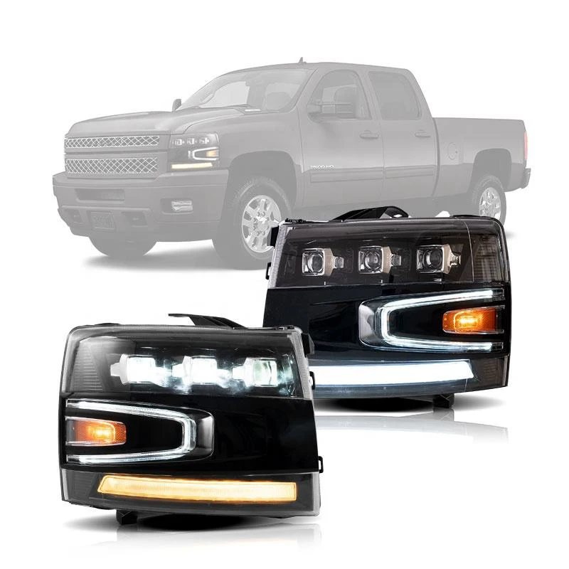 

Led Headlights 1500 2500HD 3500HD HD 2500 3500 2007-2013 Animation DRL Front Lamp for Silverado Head Lights