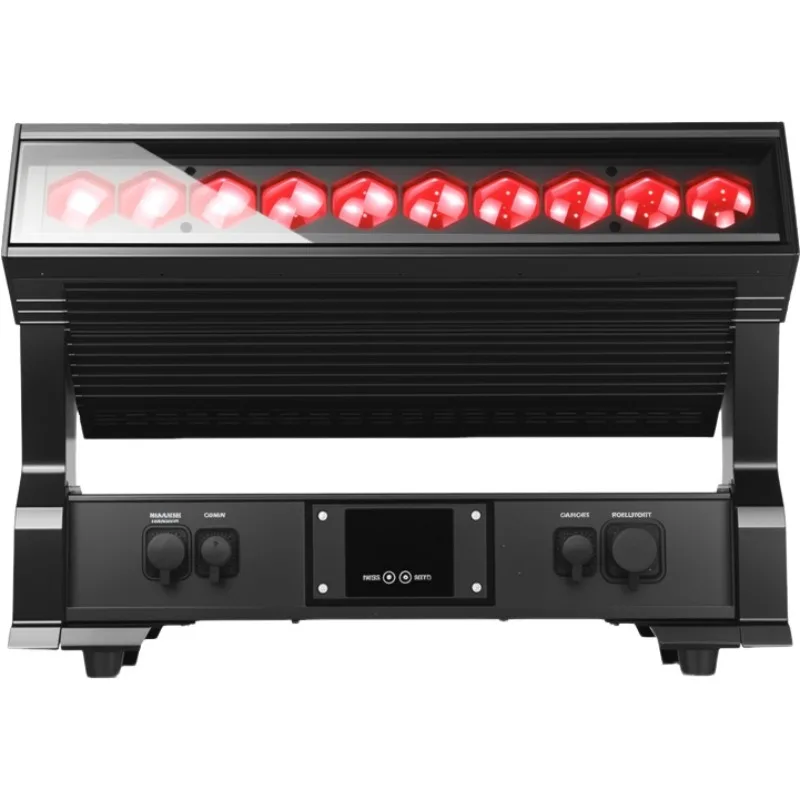 Outdoor Waterproof 10Pcs 40W Zoom Moving Head Beam Light Full Color Stage Atmosphere Light Bar KTV Wash Light