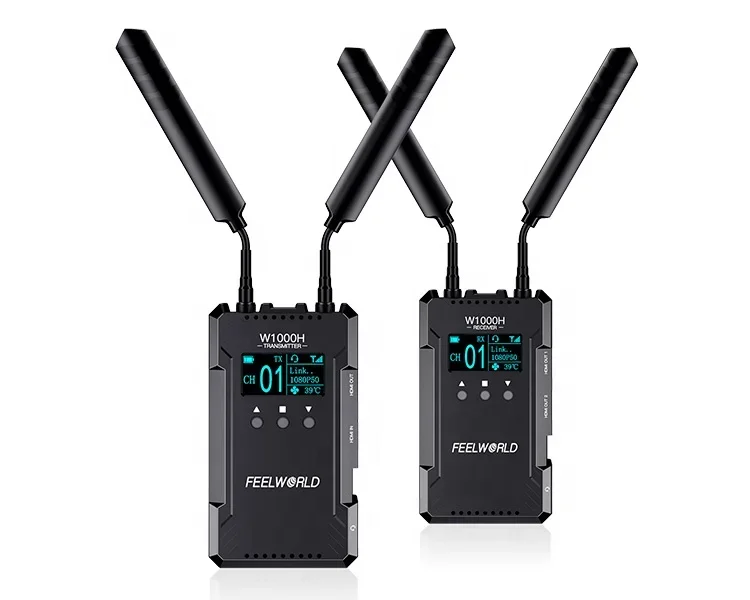 

FEELWORLD W1000H Wireless Video Transmission System Dual HDMI Full Duplex Intercom Live Streaming