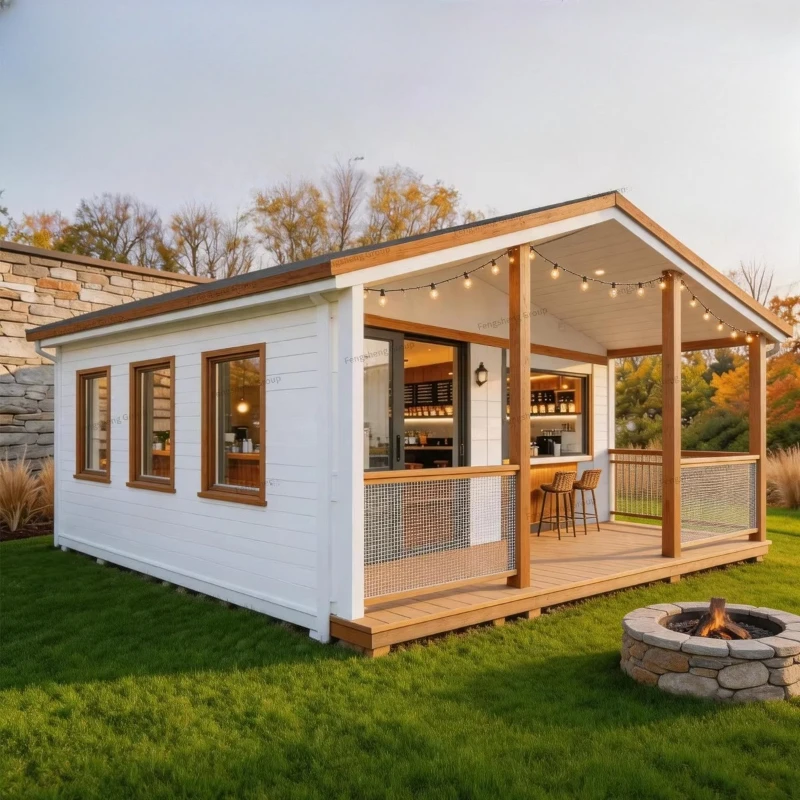 Modern Modular Capsule Prefab Container House Portable Mobile Tiny Home For Canada ADU Backyard Residential Living Outdoor Use