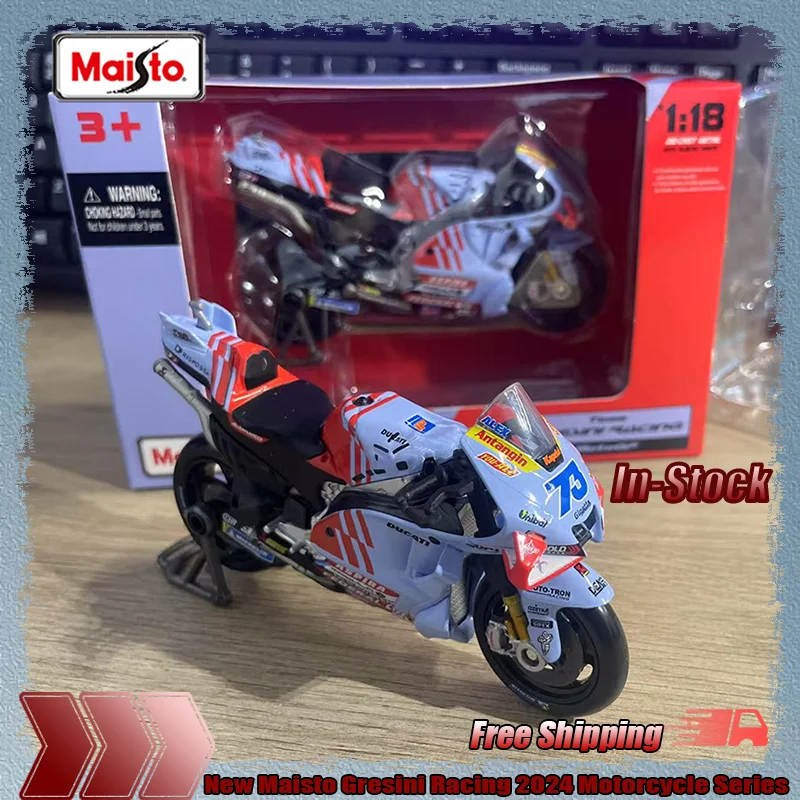 

New In Stock Maisto 1:18 Scale Gresini Marquis No.93 202 Motorcycle Alloy Die-Cast Model Custom Children'S Toys Gift Collectible