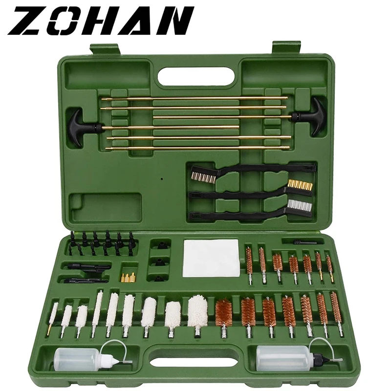 ZOHAN 34 PCS Universal Gun Cleaning Kit Professional Gun Cleaning Set Tactical Gun Brush Tool For Rifle Pistol Shotgun