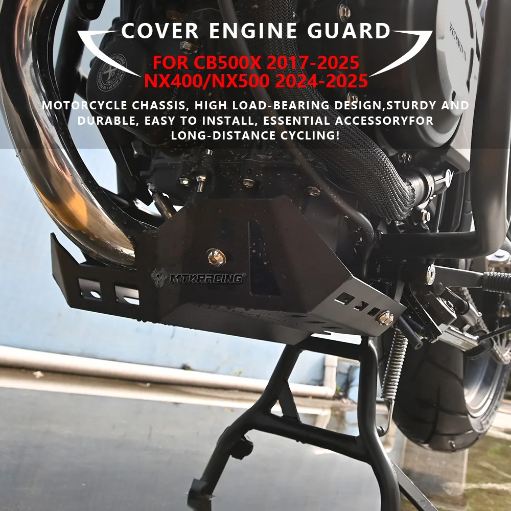 

For HONDA CB500X 2017-2025 /NX400 /NX500 2024-2025 Motorcycle Engine Protection Cover Chassis Under Guard Skid Plate