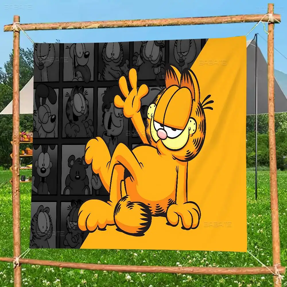 Cartoon Cute Cat G-Garfield Anime Chart Flag for Living Room Home Dorm Decor Art Home Decor Banner