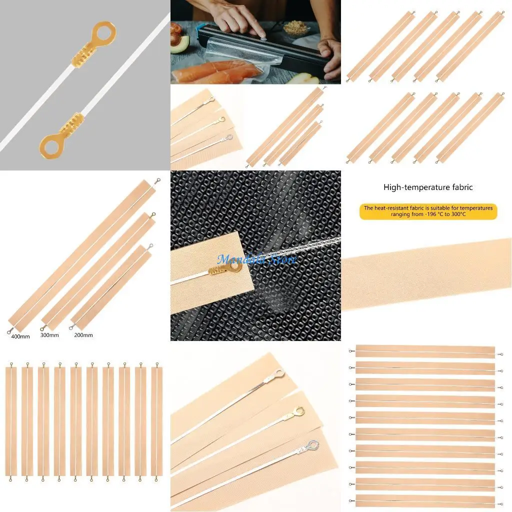 

U2JC Sealing System Replacement Parts 10 Unit Heating Cores Heat Resistant Fabric Alloy Construction 200 300 400mm Length Option