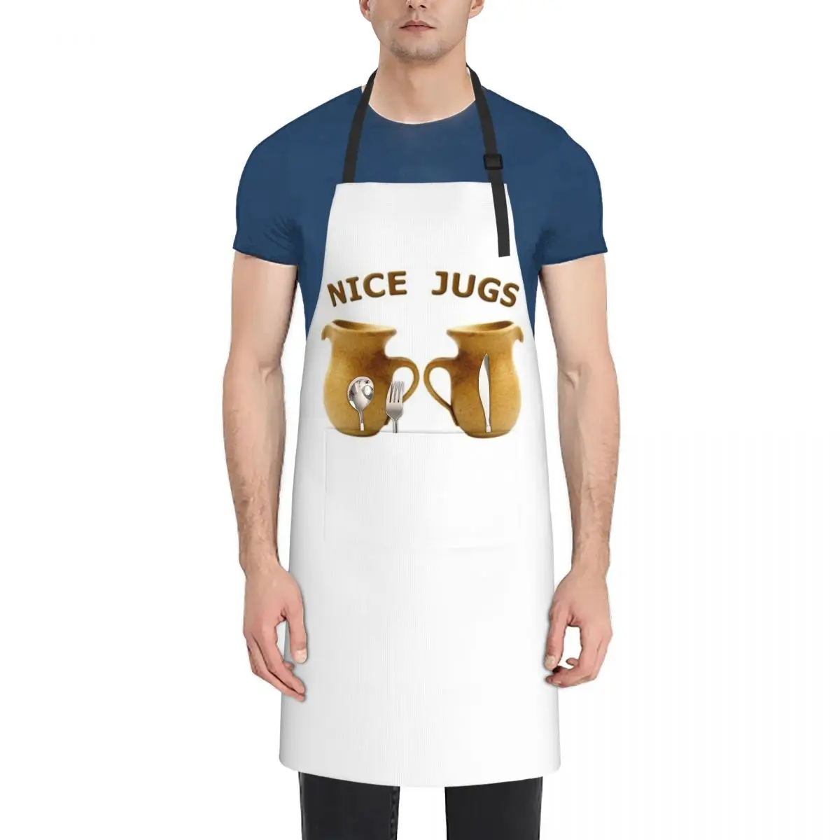 

Nice Jugs Apron For Man Kitchen Kawaii Accessories Things For Kitchen cook wear Apron