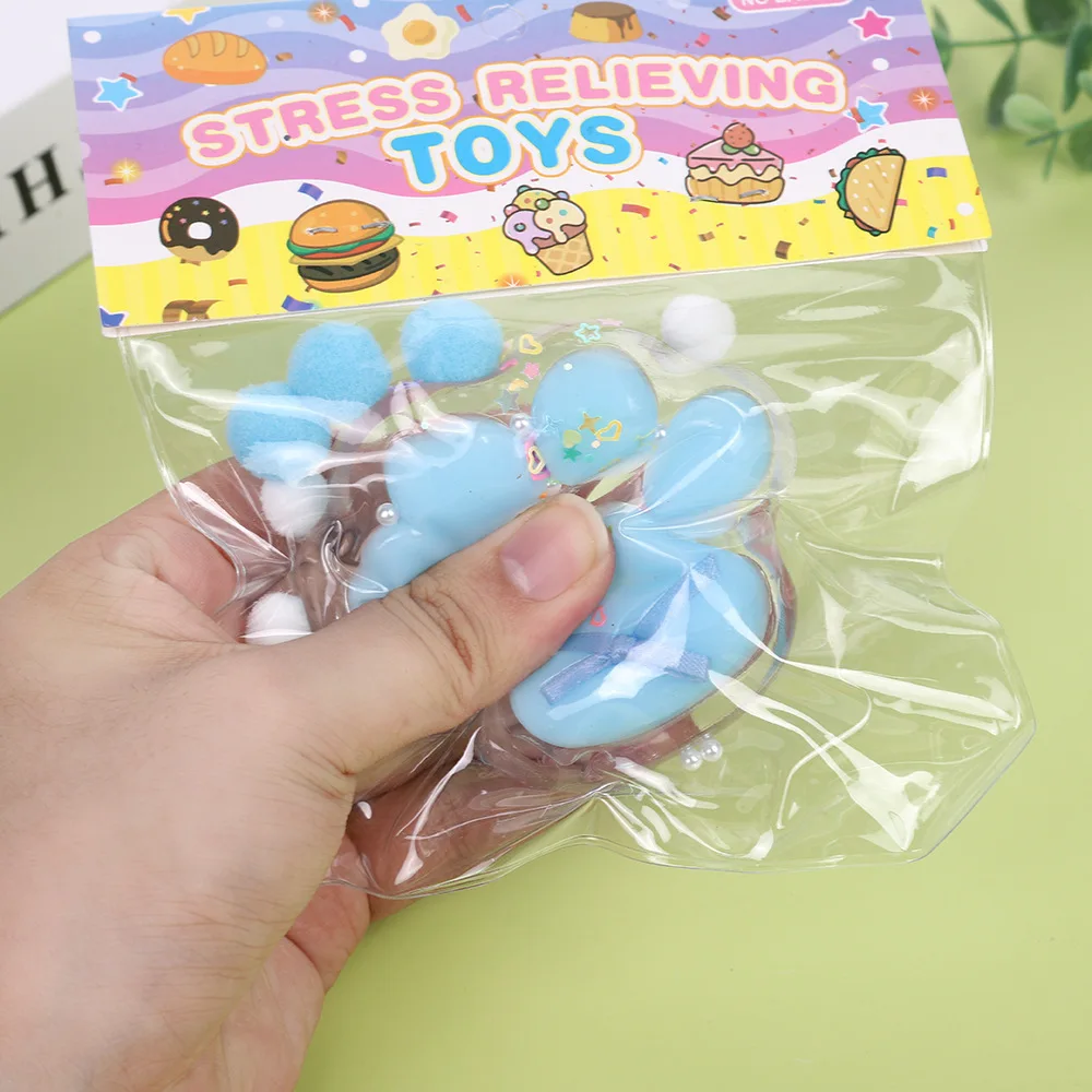 Nieuwe Kat Poot Decompressie Speelgoed Kawaii Cartoon Antistress Stress Langzaam Stijgende Speelgoed voor Volwassen Kinderen Stretch Speelgoed