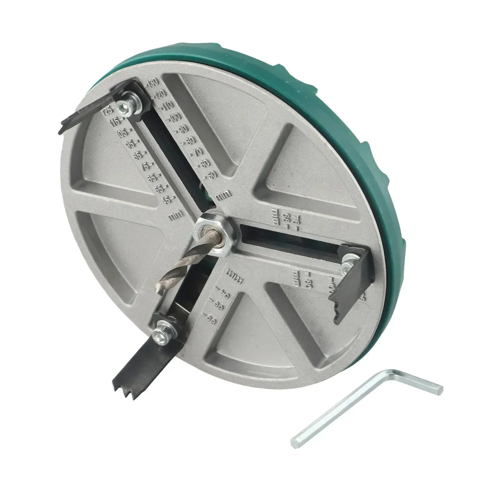 45-130mm Multifunctional Adjustable Woodworking Hole Opener Gypsum Board Plastic Aluminum Board Electric Drill Drilling Bit Tool