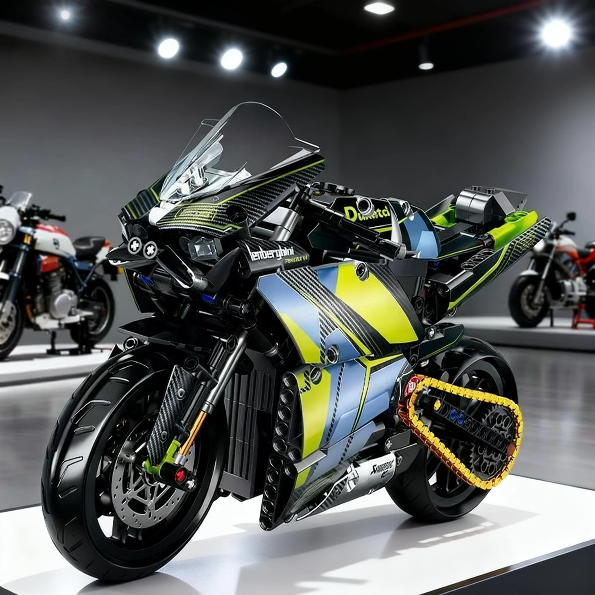 

NEW 1:8 Classic Motorbike High-tech Model Building Blocks Set For Adults Bricks Toys Gifts Vehicles Collection Room Decor