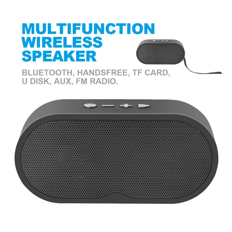 

Bluetooth Speaker Multi-function Mini Wireless with Radio Plug-in Card Speakers