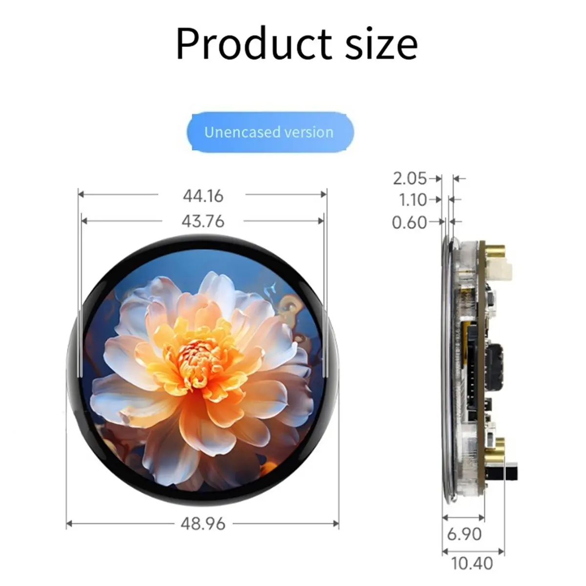 

Плата разработки RP2350 с круглым сенсорным AMOLED-дисплеем 1,75 дюйма, 466x466, емкостный сенсорный экран для умных часов и колонок с ИИ