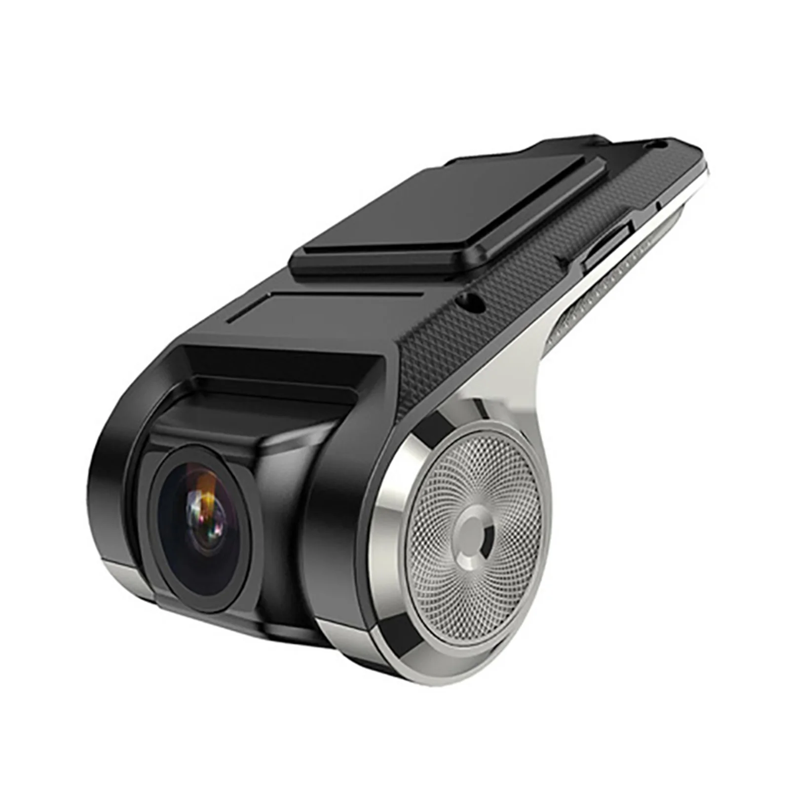 USB Dash Camera Car DVR HD720P, 90° Rotating Lens, 170° Wide Angle, G-Sensor, Automatic Cyclic Recording, Black, Zinc Alloy