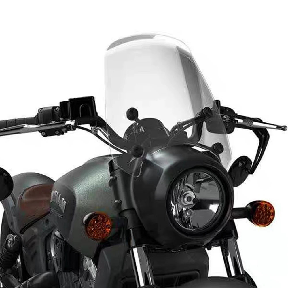 أجهزة تركيب الزجاج الأمامي للدراجات النارية للكشاف الهندي بوبر/بوبر عشرين 2018-up سبويلر منحرف الهواء