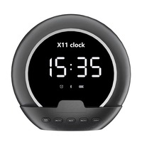 New bedside table alarm clock, temperature display, multifunctional speaker, phone holder, portable wireless Bluetooth speaker