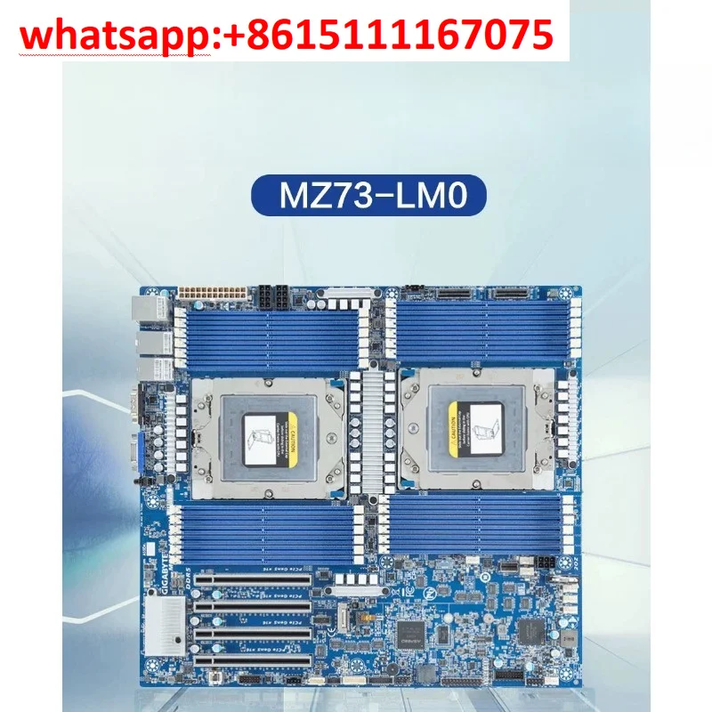 Gigabyte MZ73-LM0 LM1 LM2 Dual AMD EPYC 9004 Server Motherboard, E-ATX PCIe Gen5 DDR5 Mainboard For Data Center
