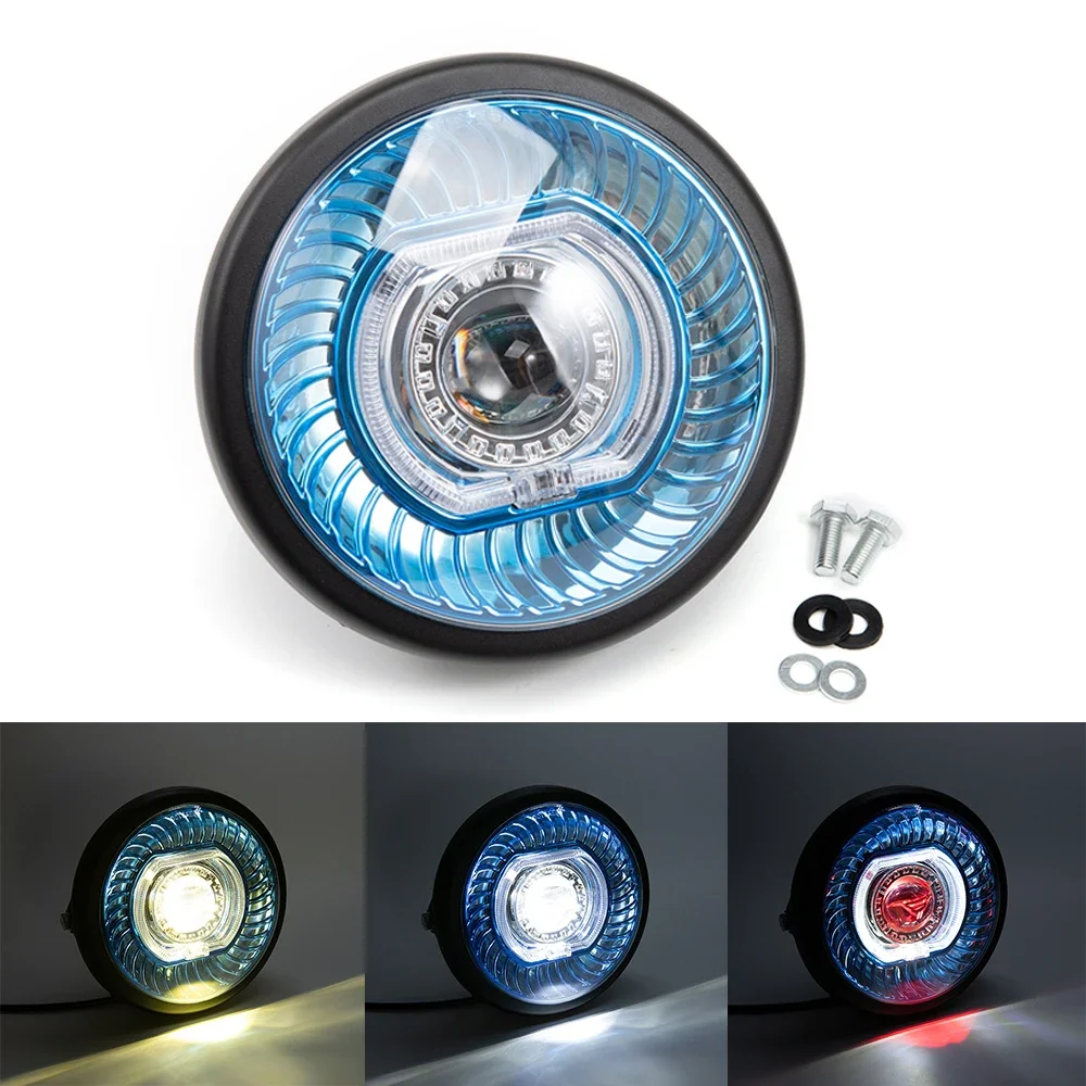 

7 inch Motorcycle LED Headlight For Harley Suzuki Yamaha Cafe Racer Choppers Cruisers Honda Daytime Running Lights Hi/Lo Beam