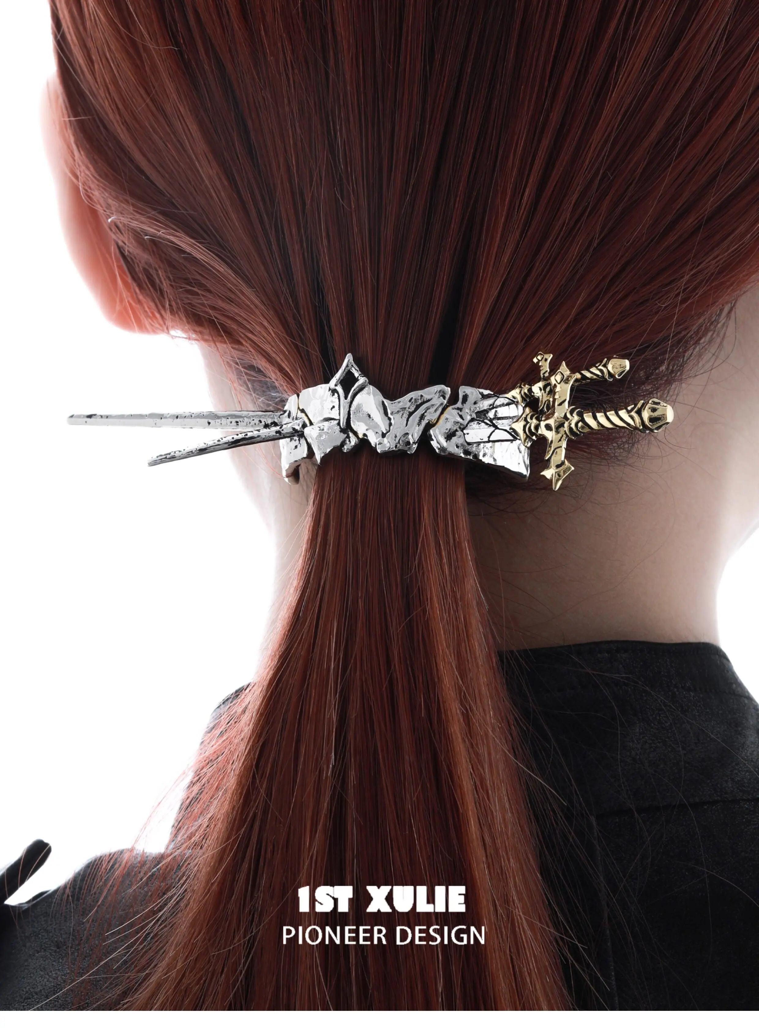 Knight's Sword Ponytail Hairpin Hair Buckle Original Niche Design Premium Sweet Cool Hairpin Headgear Hair Accessories