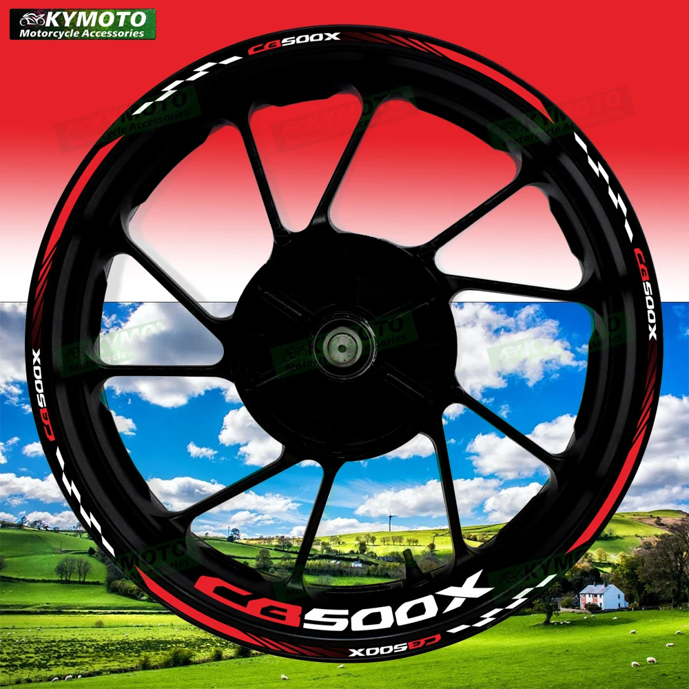 

For Honda CB500X CB 500X motorcycle accessories 17 inch front and rear wheel decals fairing hub reflective rim sticker