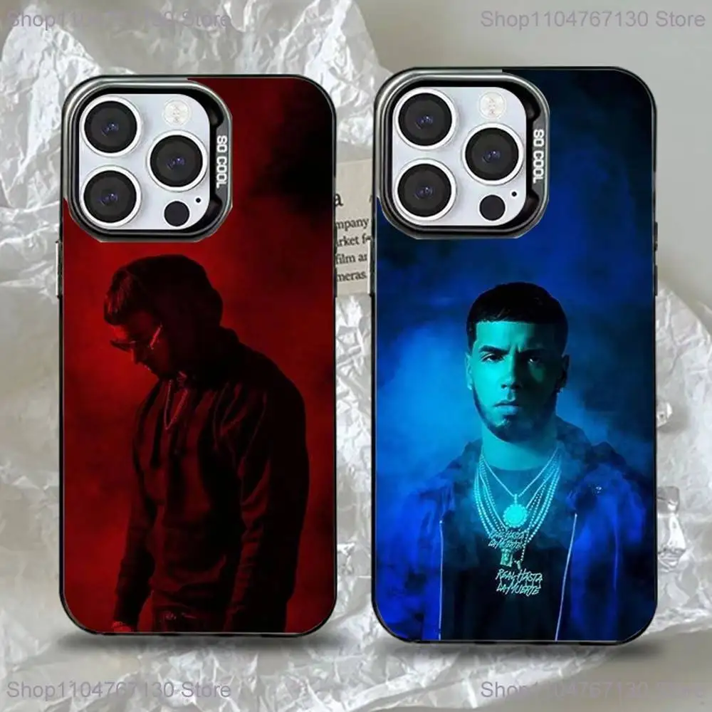 

Чехол для телефона Rapper A-Anuel AA Rea для iPhone 16,15,14,13,12,11,Pro,Max,Plus,Mini,XS,SE Anti Fall Black, матовый жесткий бампер