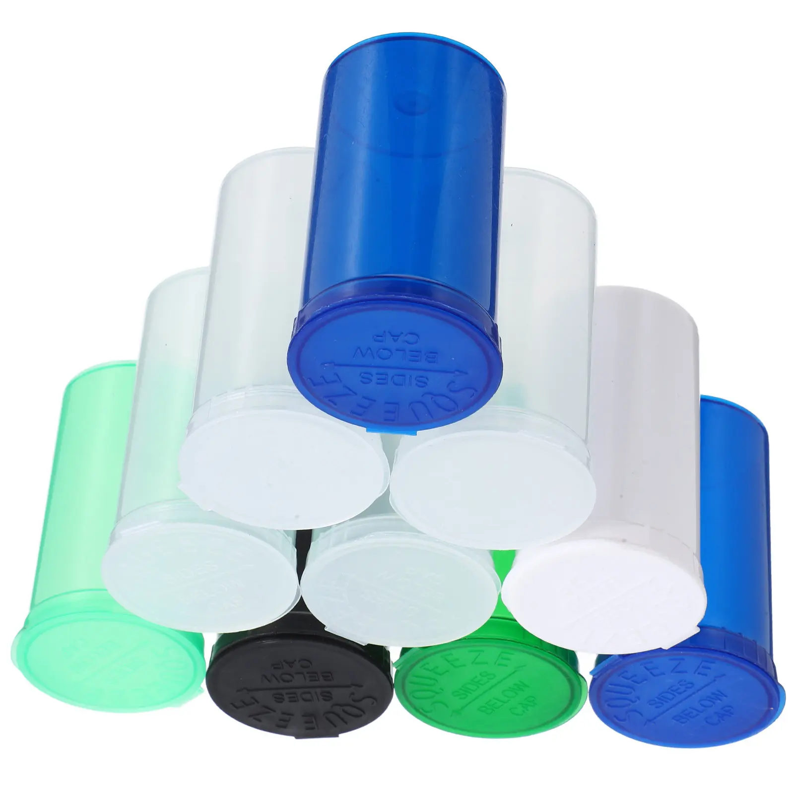 

10Pcs Transparent Pill Box Mini Portable Waterproof Sturdy Plastic Medicine Container for Outdoor Camping Travel Keychain Use