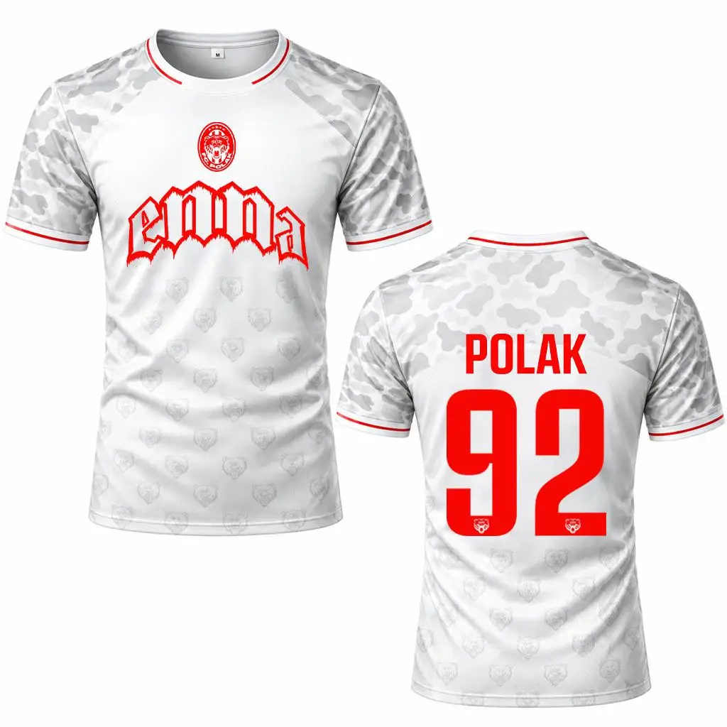 2026 Neues ENNA 92 ​ ​ Polak 3D-Druck Maillot Französischer Rapper PLK Fans Peripheres Trikot Herren Damen Sport Schnelltrocknendes Rundhals-T-Shirt – Detail 3