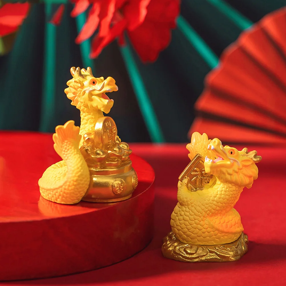 

4pcs Mini Dragon Figurines Resin Crafts Cartoon Figure Small Statues Decorative Ornaments for Desk Garden Yard Lawn Balcony New