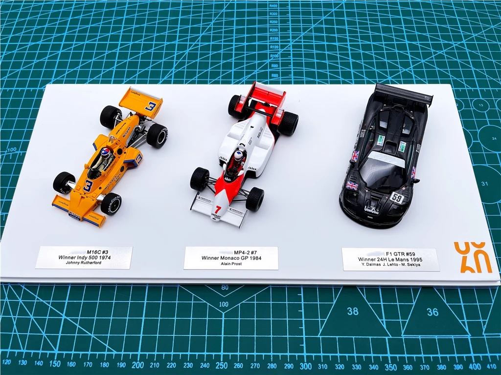 SPARK 1:43 F1 M16C MP4-2 F1 GTR Triple Crown Set Simulation Limited Edition Resin Metal Static Car Model Toy Gift