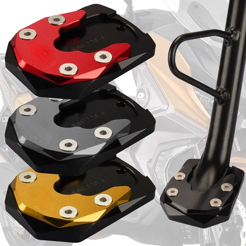 Motorcycle Kickstand Decoration For QJMOTOR FORT350 QJ350T-2D Side Support Bracket Base Enlarged Pad Modification Accessories