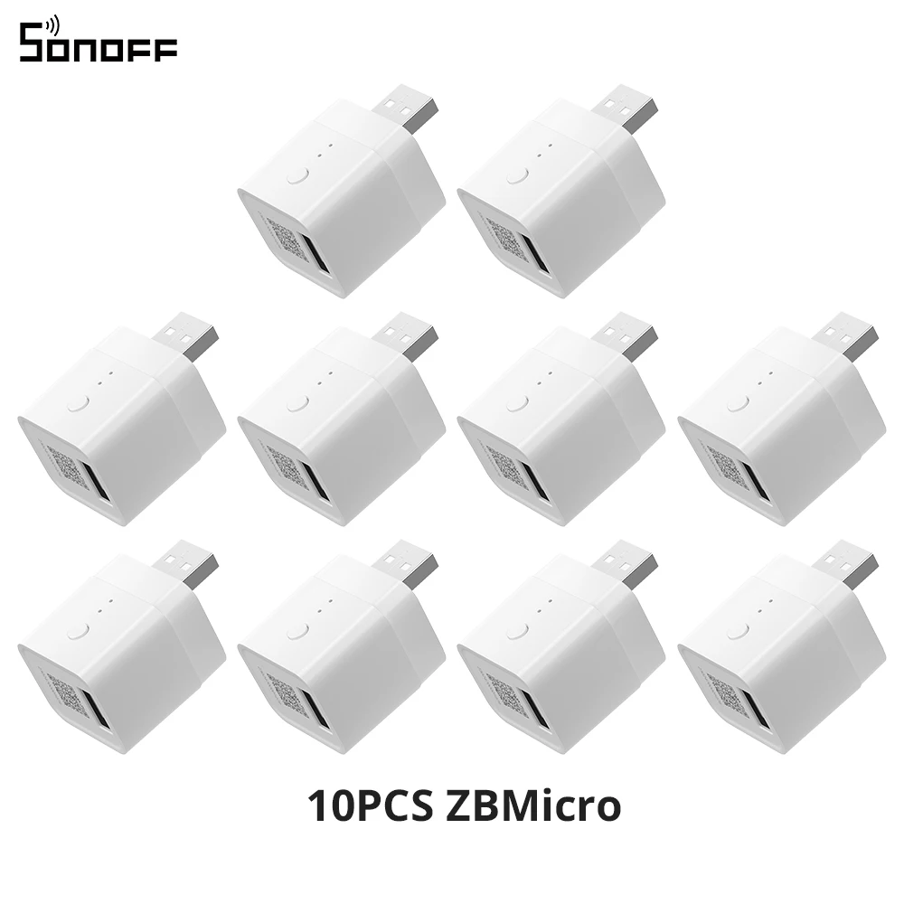 SONOFF ZBMicro Zigbee Micro USB Smart Adapter 1-10PCS Snel opladen Brede zenddekking Spraakbesturing eWeLink Alexa Google