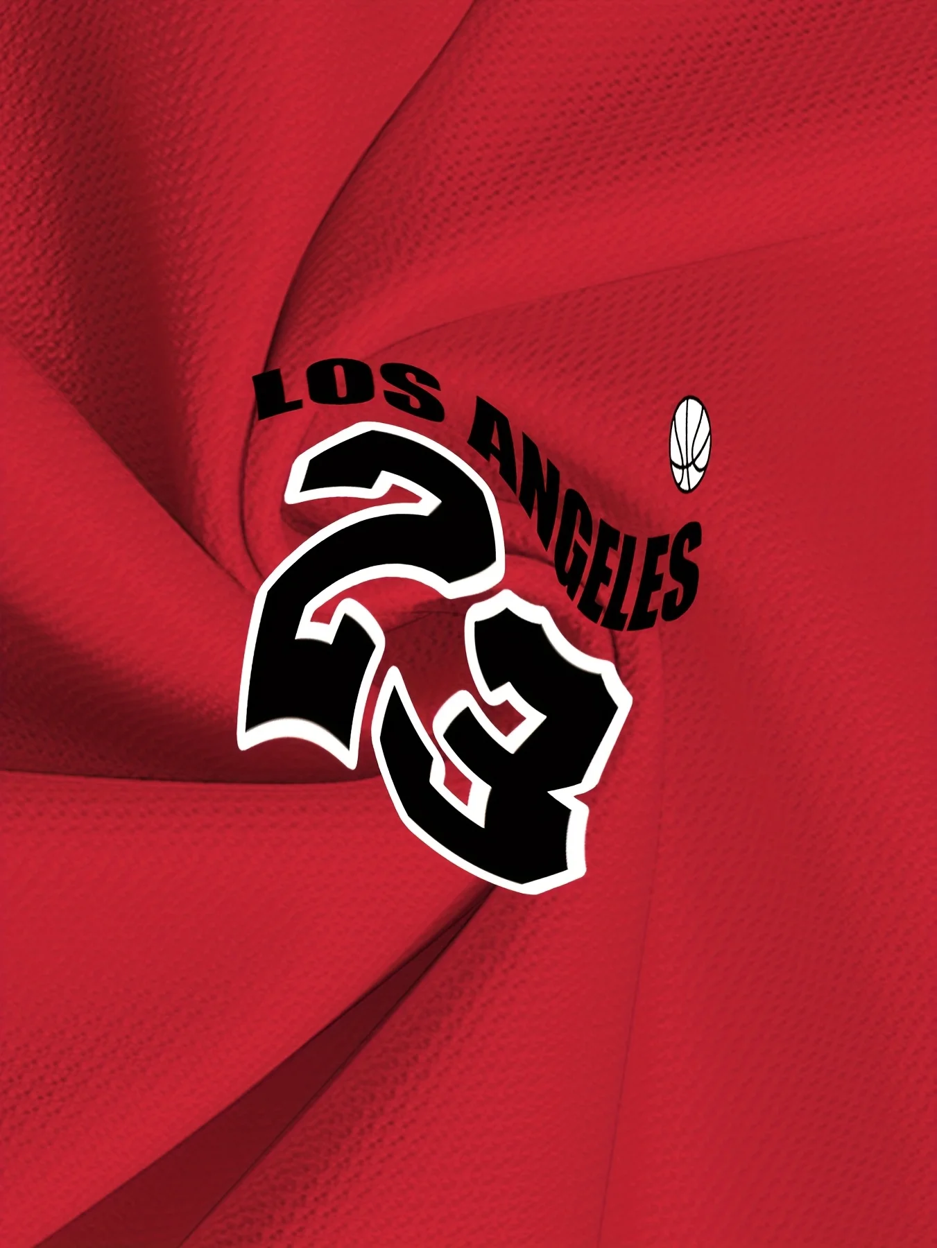 تي شيرت لوس أنجلوس 23 لكرة السلة للرجال برقبة على شكل حرف V وأكمام قصيرة كاجوال ورياضي بطباعة رقمية #4