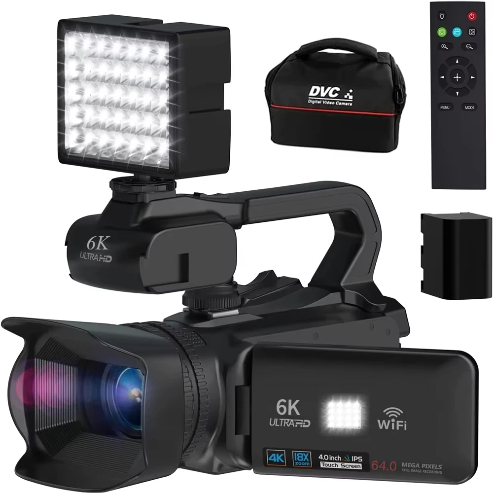 18-кратный зум 4K профессиональная цифровая камера для фотографии Youtube Livecast потоковая видеокамера Wi-Fi Веб-камера 64 мп видеорегистратор