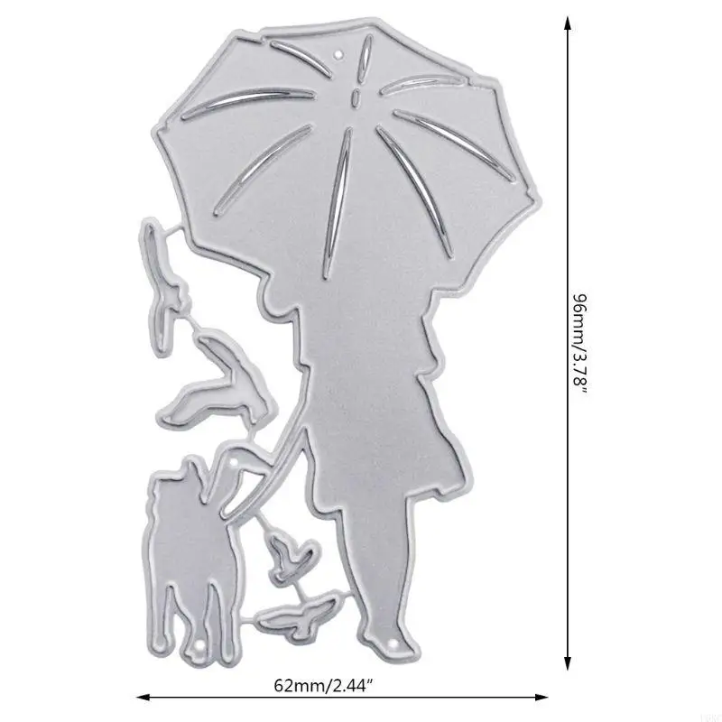 

U6XC Dog And Owner Metal Cutting Dies Cut Stencils for Embossing Card Making