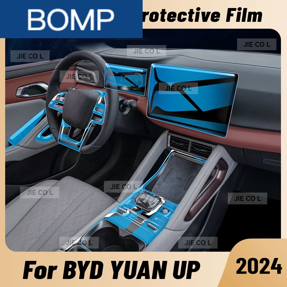 

For BYD YUAN UP 2024 2025 Anti-scratch Car Interior Center Console Media Dashboard Navigation TPU Protector Film Accessories