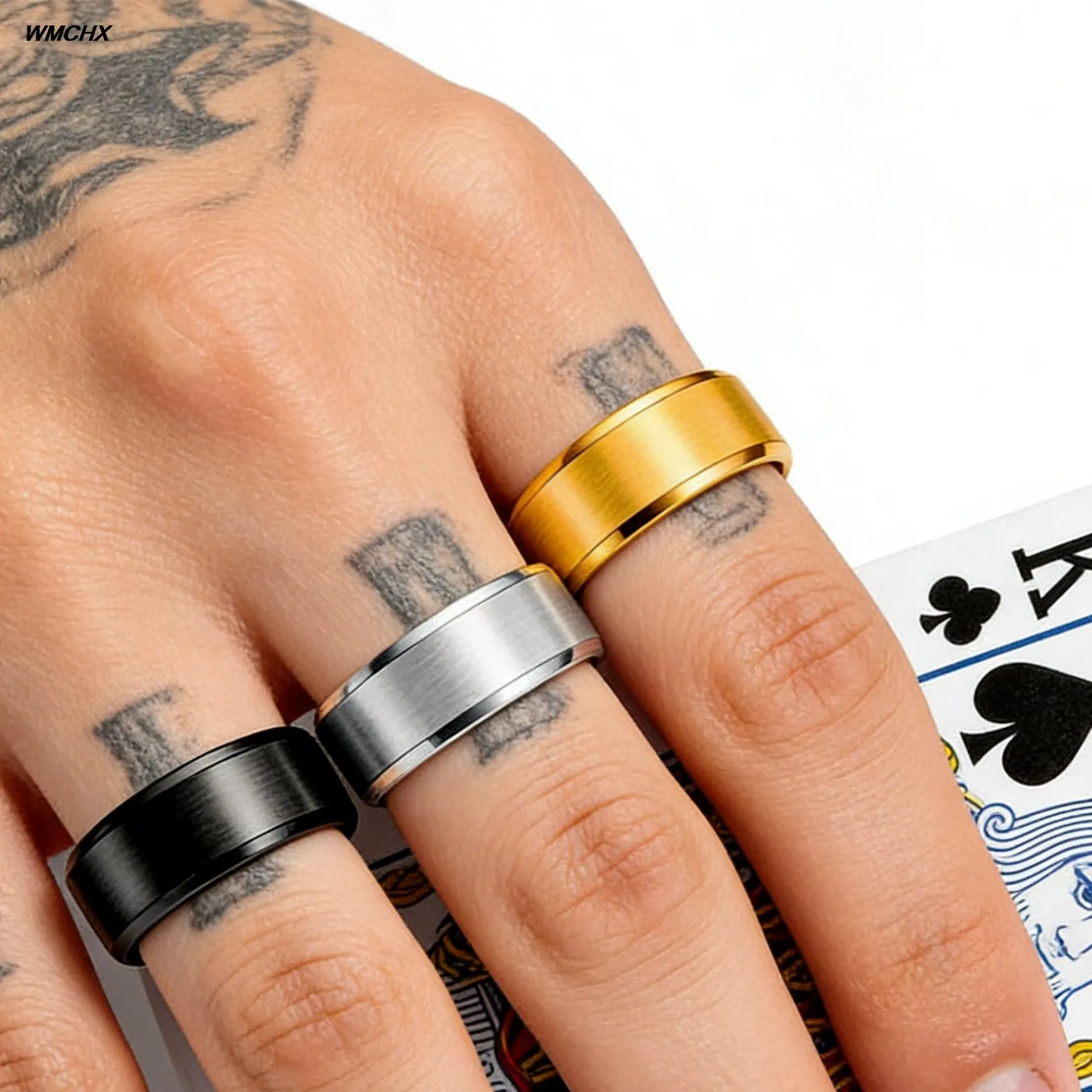 6 Colors Classic 8mm Tungsten Mens Ring Surface Brushed Stainless Steel Ring for Women Wedding Band Couples Jewelry Accessories