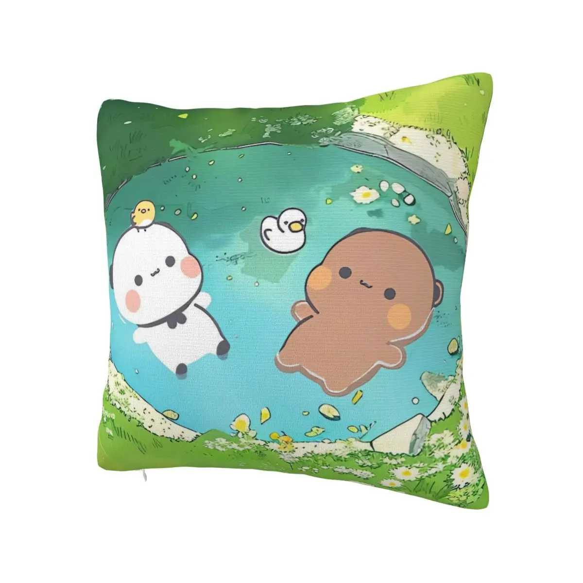 Bubu And Dudu Panda Pillow Cover Fashion Pillow Case For Sofa Bedroom Home Decor Cushion Cover Polyester Pattern Pillowcases
