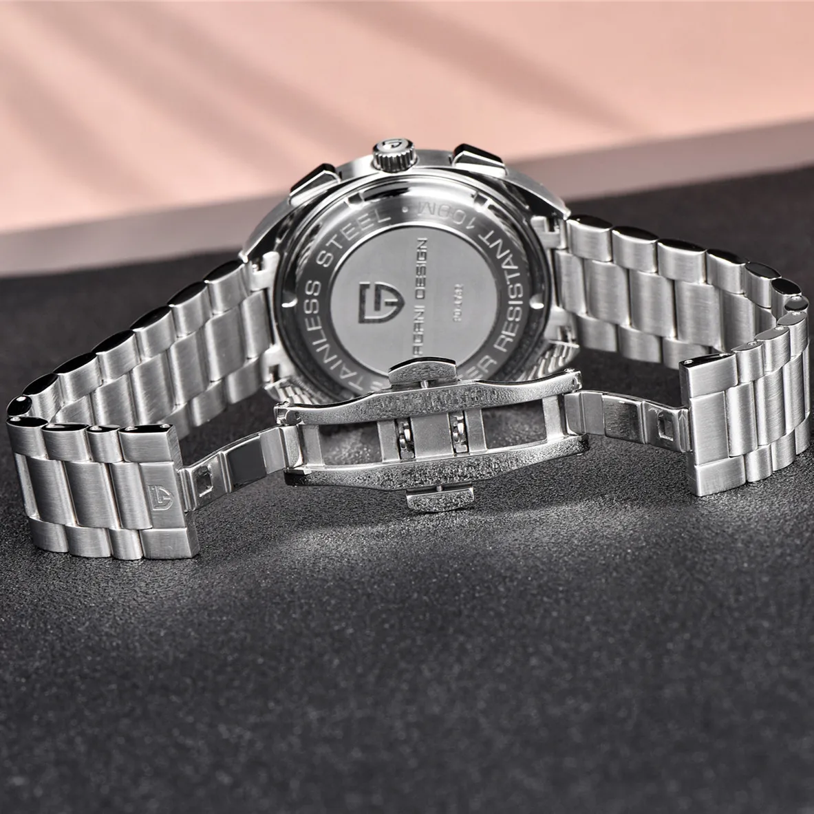 PAGANI DESIGN 2025 New Quartz Sport Chronograph Sapphire glass Japan Movt Men watch Stainless steel Luxury Luminous Man Watch