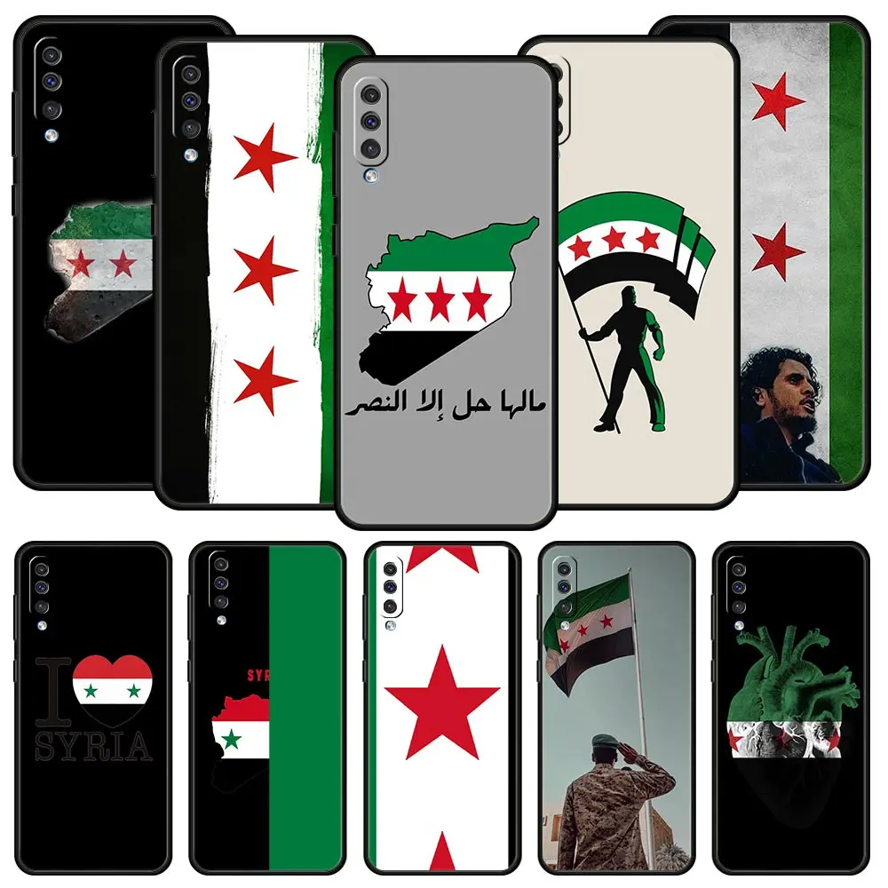 

Syria flag Phone Case For Samsung A54 A52 A24 A14 A50 A72 A70 A10 A30 A40 A20S A20E A02S A12 A22 A34 A42 A32 5G A04s Cover